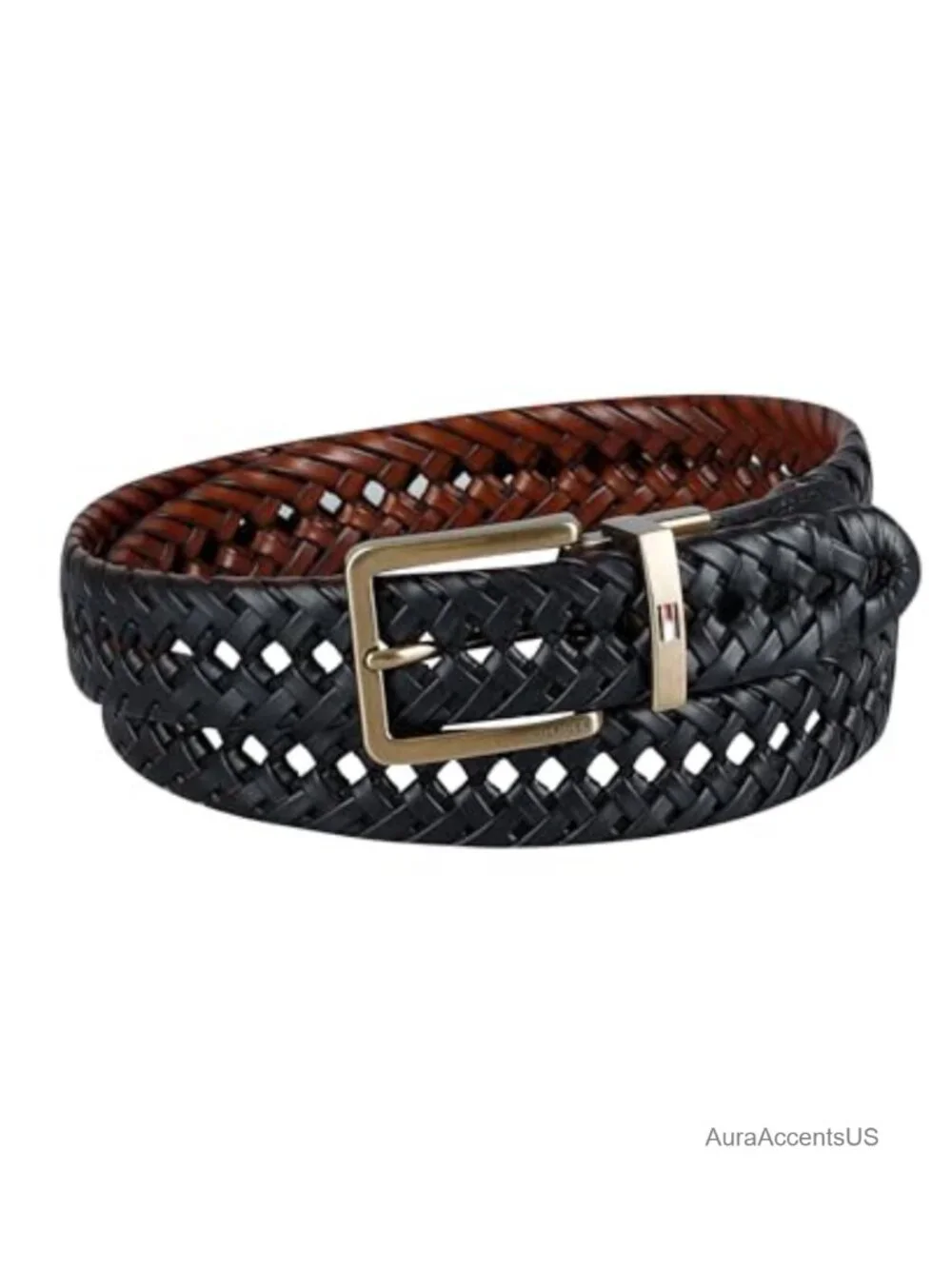 Men's Reversible Leather Belt Fully Adjustable 2-in-1 Dress Casual